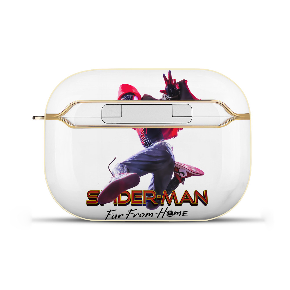 （画像用） Spider Man スパイダーマン 【AirPods Pro用】ハードシェル保護ケース｜耐衝撃・防指紋・カラビナ付き商品仕様