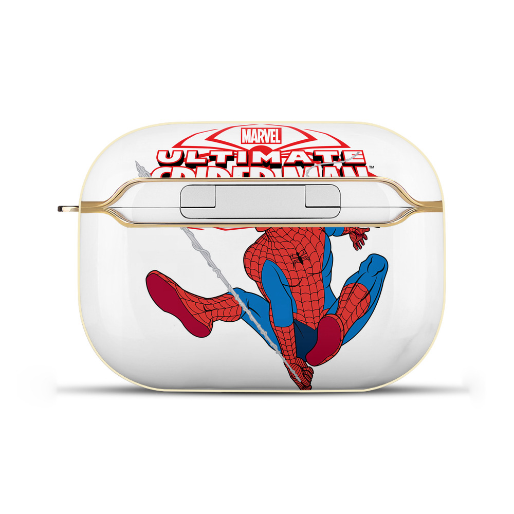 （画像用） Spider Man スパイダーマン 【AirPods Pro用】ハードシェル保護ケース｜耐衝撃・防指紋・カラビナ付き商品仕様