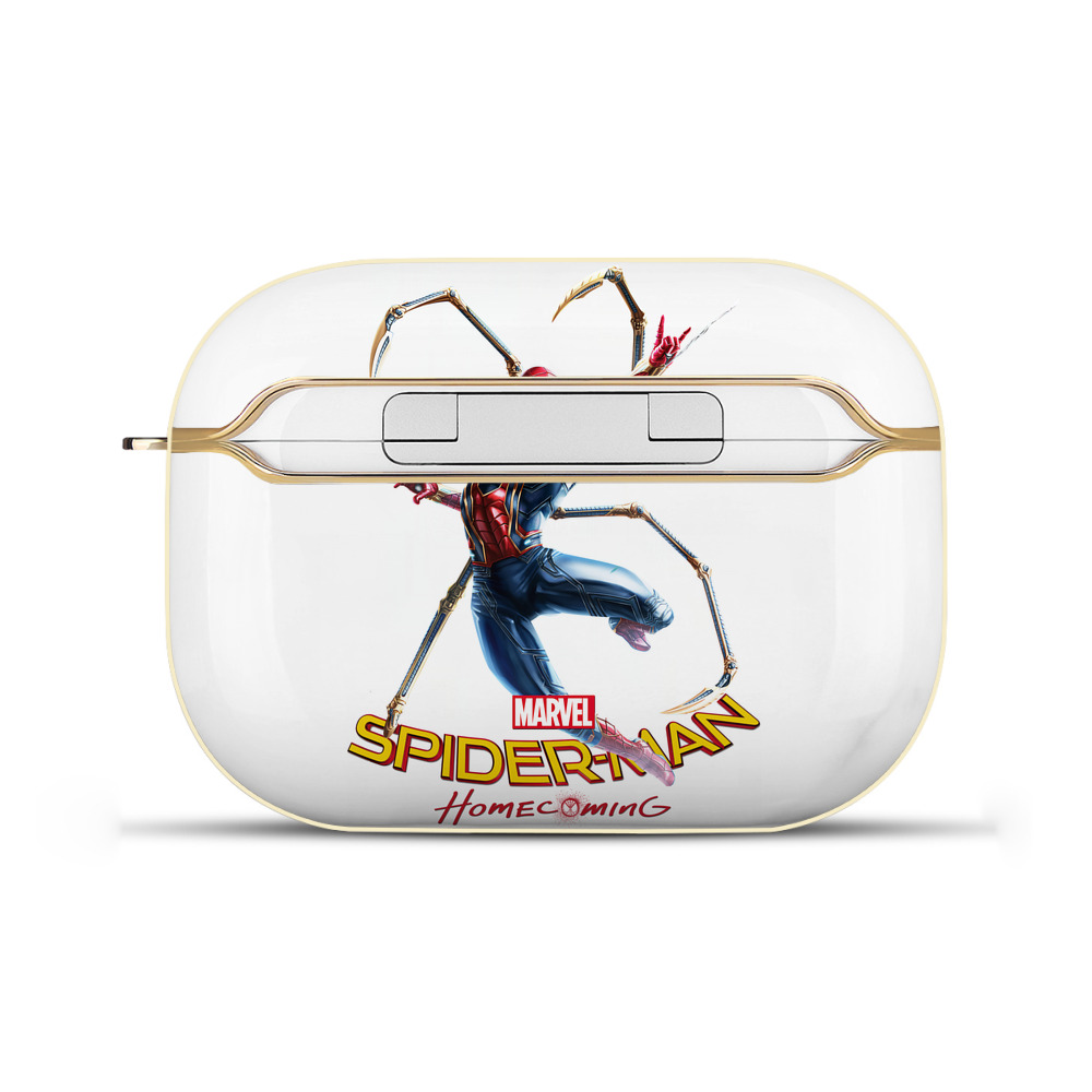 （画像用） Spider Man スパイダーマン 【AirPods Pro用】ハードシェル保護ケース｜耐衝撃・防指紋・カラビナ付き商品仕様