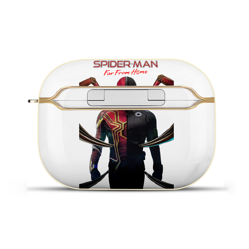 （画像用） Spider Man スパイダーマン 【AirPods Pro用】ハードシェル保護ケース｜耐衝撃・防指紋・カラビナ付き商品仕様