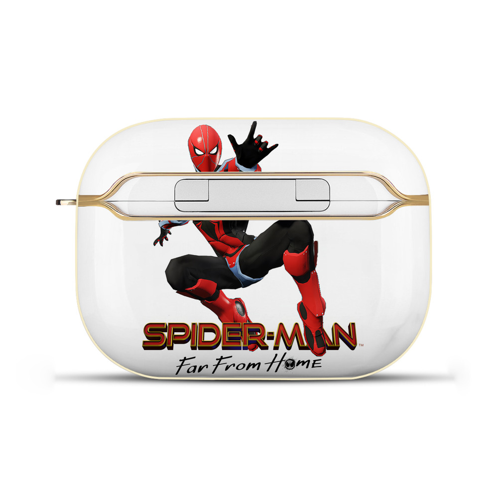 （画像用） Spider Man スパイダーマン 【AirPods Pro用】ハードシェル保護ケース｜耐衝撃・防指紋・カラビナ付き商品仕様