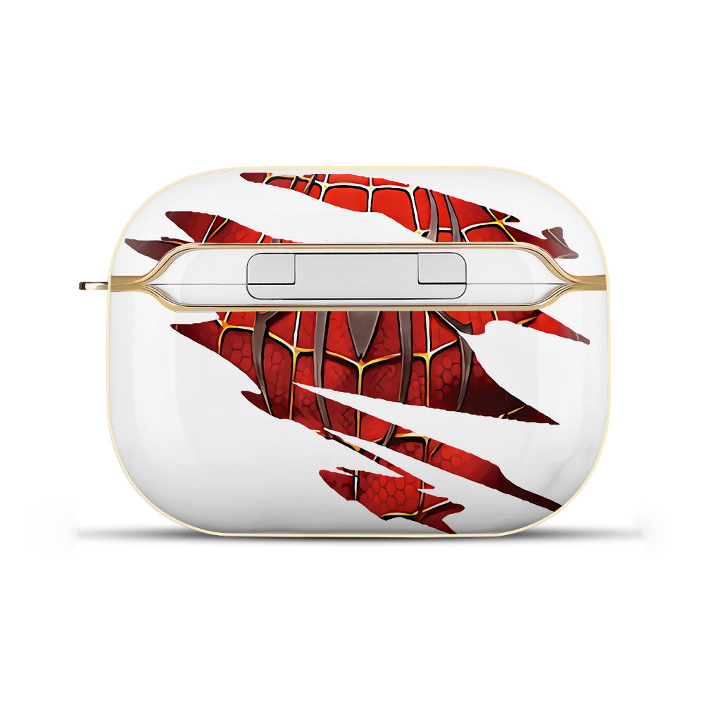 （画像用） Spider Man スパイダーマン 【AirPods Pro用】ハードシェル保護ケース｜耐衝撃・防指紋・カラビナ付き商品仕様