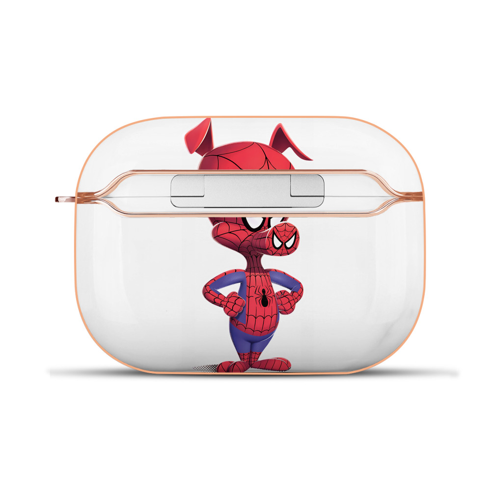 （画像用） Spider Man スパイダーマン 【AirPods Pro用】ハードシェル保護ケース｜耐衝撃・防指紋・カラビナ付き商品仕様