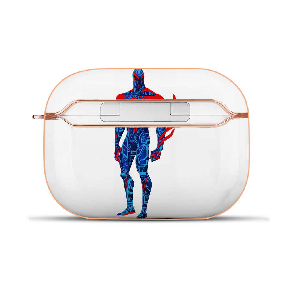（画像用） Spider Man スパイダーマン 【AirPods Pro用】ハードシェル保護ケース｜耐衝撃・防指紋・カラビナ付き商品仕様