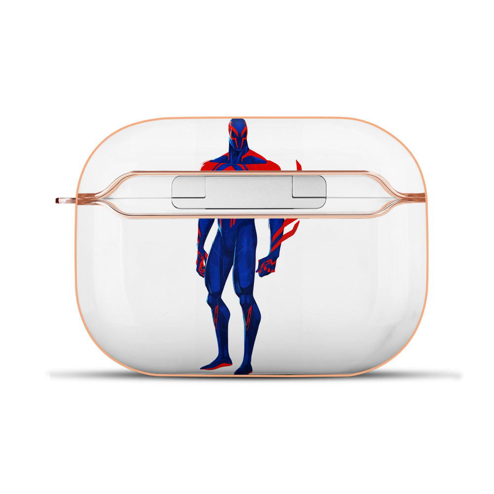 （画像用） Spider Man スパイダーマン 【AirPods Pro用】ハードシェル保護ケース｜耐衝撃・防指紋・カラビナ付き商品仕様