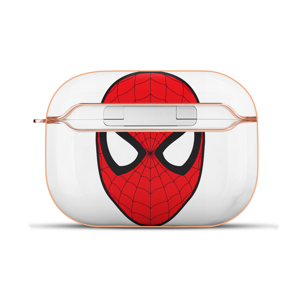 （画像用） Spider Man スパイダーマン 【AirPods Pro用】ハードシェル保護ケース｜耐衝撃・防指紋・カラビナ付き商品仕様