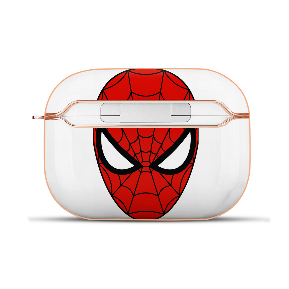 （画像用） Spider Man スパイダーマン 【AirPods Pro用】ハードシェル保護ケース｜耐衝撃・防指紋・カラビナ付き商品仕様