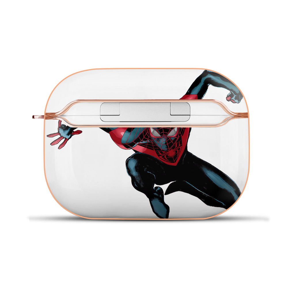 （画像用） Spider Man スパイダーマン 【AirPods Pro用】ハードシェル保護ケース｜耐衝撃・防指紋・カラビナ付き商品仕様