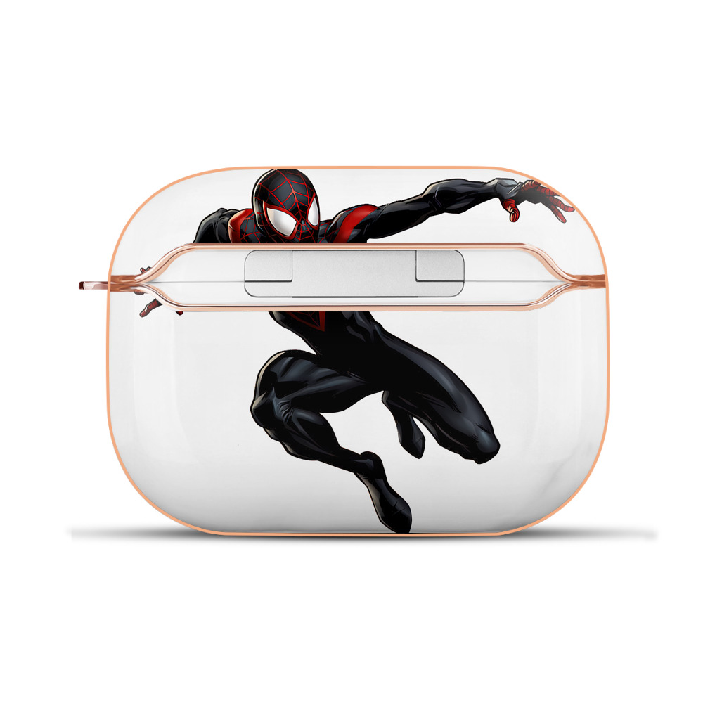 （画像用） Spider Man スパイダーマン 【AirPods Pro用】ハードシェル保護ケース｜耐衝撃・防指紋・カラビナ付き商品仕様