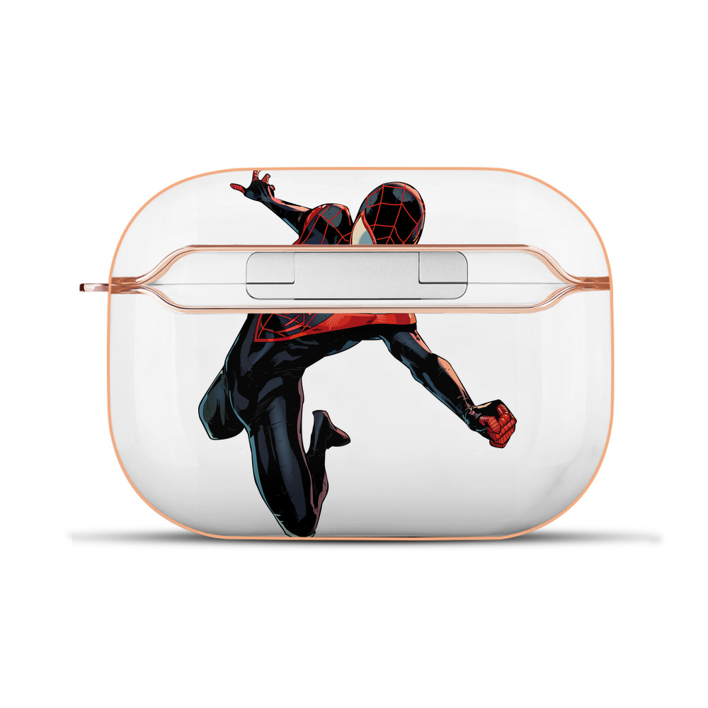（画像用） Spider Man スパイダーマン 【AirPods Pro用】ハードシェル保護ケース｜耐衝撃・防指紋・カラビナ付き商品仕様