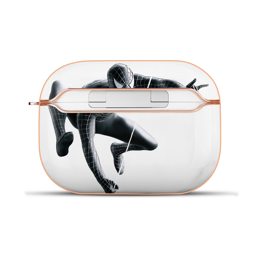 （画像用） Spider Man スパイダーマン 【AirPods Pro用】ハードシェル保護ケース｜耐衝撃・防指紋・カラビナ付き商品仕様