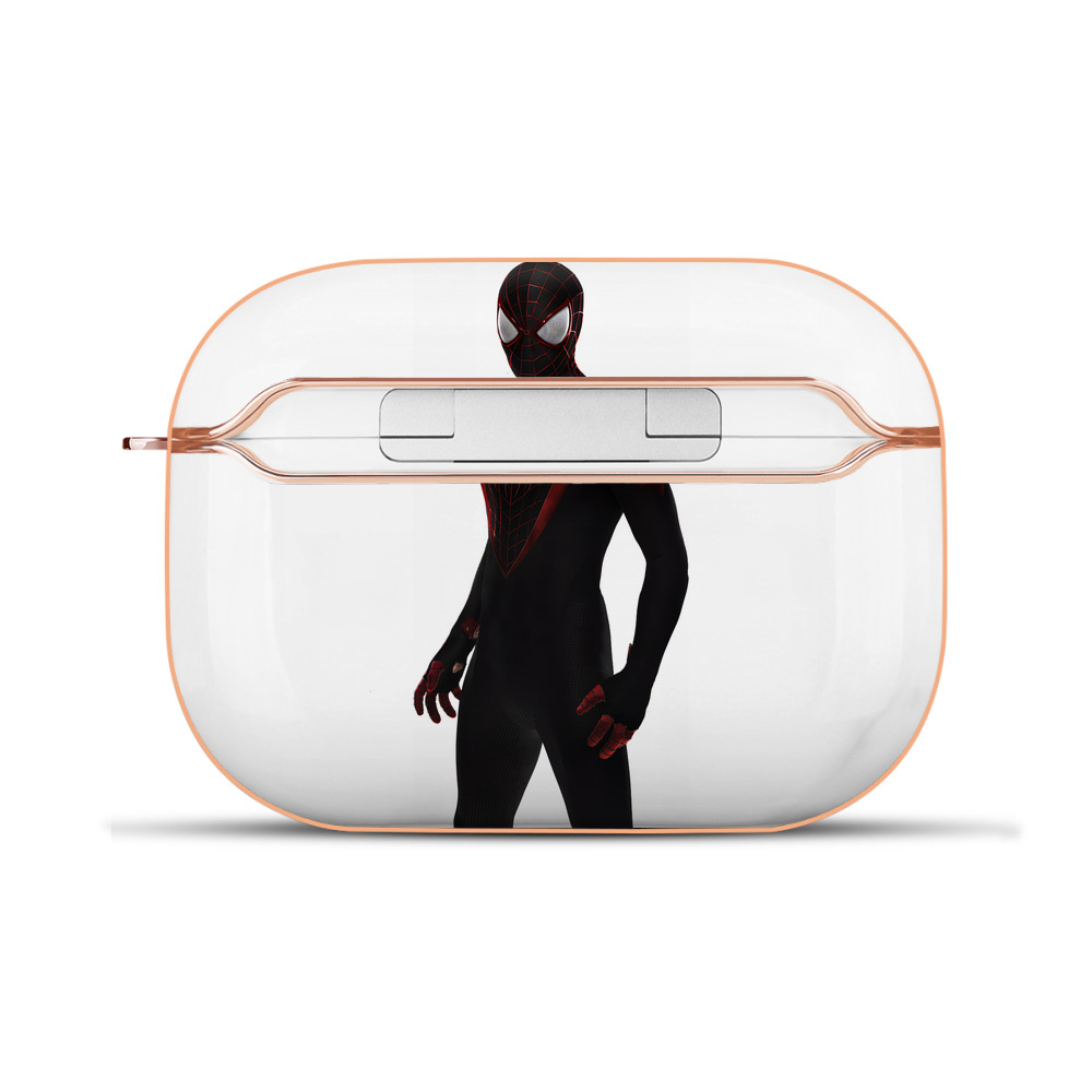 （画像用） Spider Man スパイダーマン 【AirPods Pro用】ハードシェル保護ケース｜耐衝撃・防指紋・カラビナ付き商品仕様