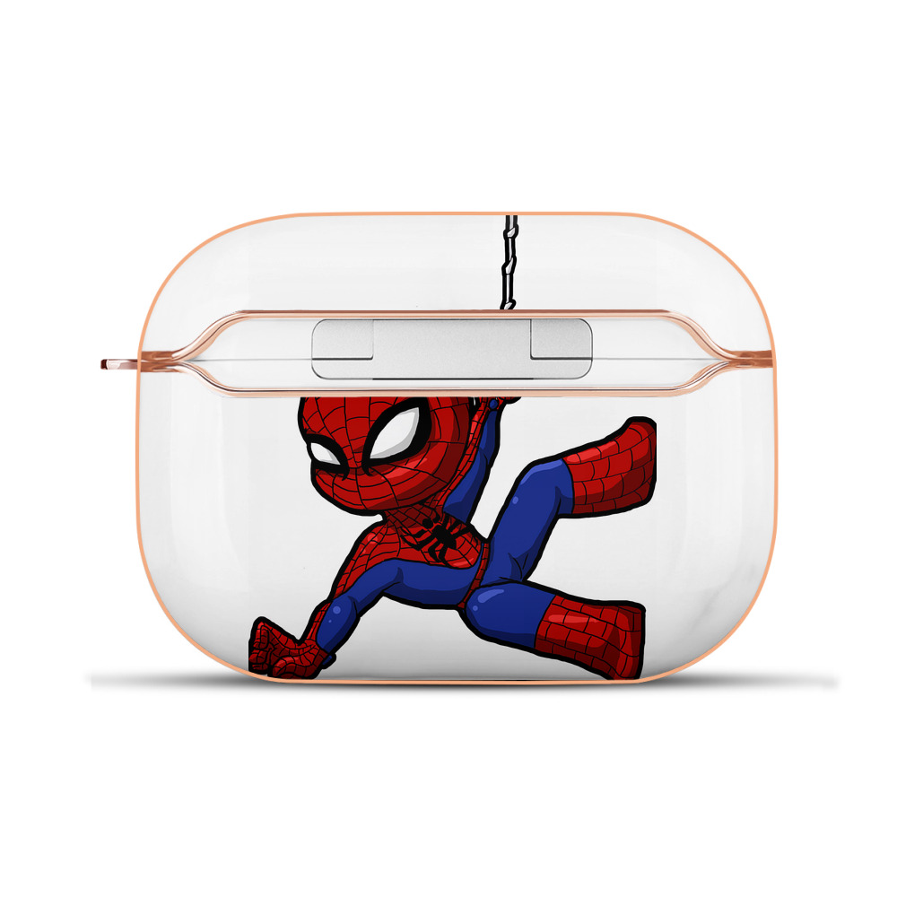 Spider Man スパイダーマン 【AirPods Pro用】ハードシェル保護ケース｜耐衝撃・防指紋・カラビナ付き商品仕様