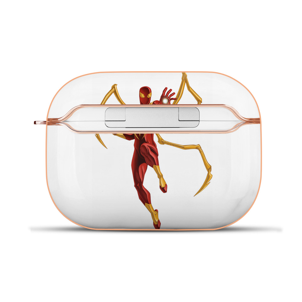 （画像用） Spider Man スパイダーマン 【AirPods Pro用】ハードシェル保護ケース｜耐衝撃・防指紋・カラビナ付き商品仕様