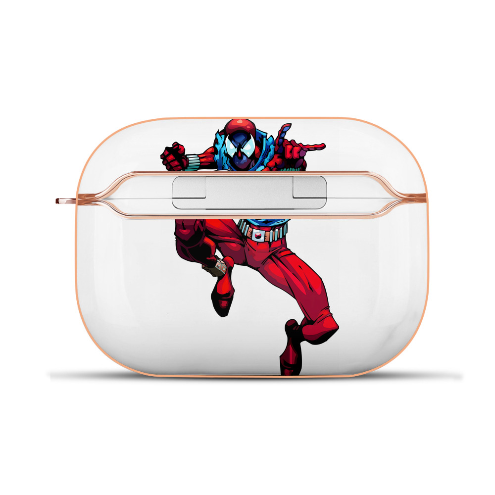 （画像用） Spider Man スパイダーマン 【AirPods Pro用】ハードシェル保護ケース｜耐衝撃・防指紋・カラビナ付き商品仕様