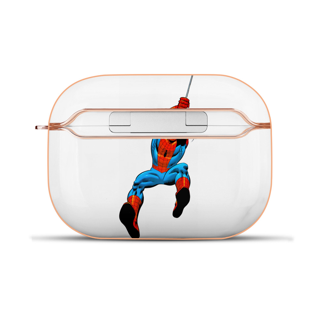 （画像用） Spider Man スパイダーマン 【AirPods Pro用】ハードシェル保護ケース｜耐衝撃・防指紋・カラビナ付き商品仕様