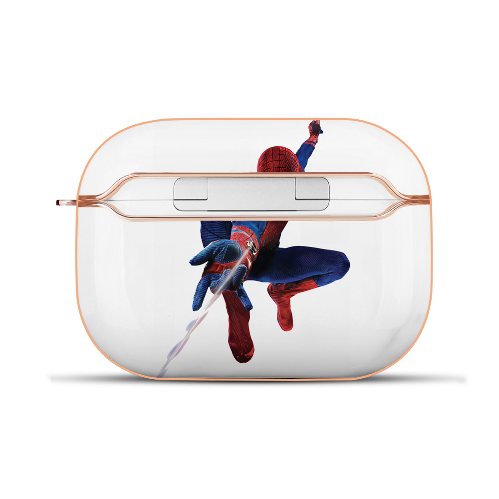（画像用） Spider Man スパイダーマン 【AirPods Pro用】ハードシェル保護ケース｜耐衝撃・防指紋・カラビナ付き商品仕様