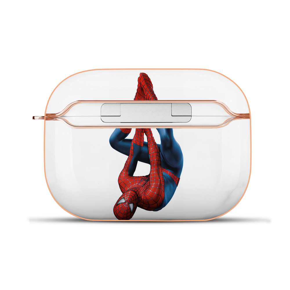 （画像用） Spider Man スパイダーマン 【AirPods Pro用】ハードシェル保護ケース｜耐衝撃・防指紋・カラビナ付き商品仕様