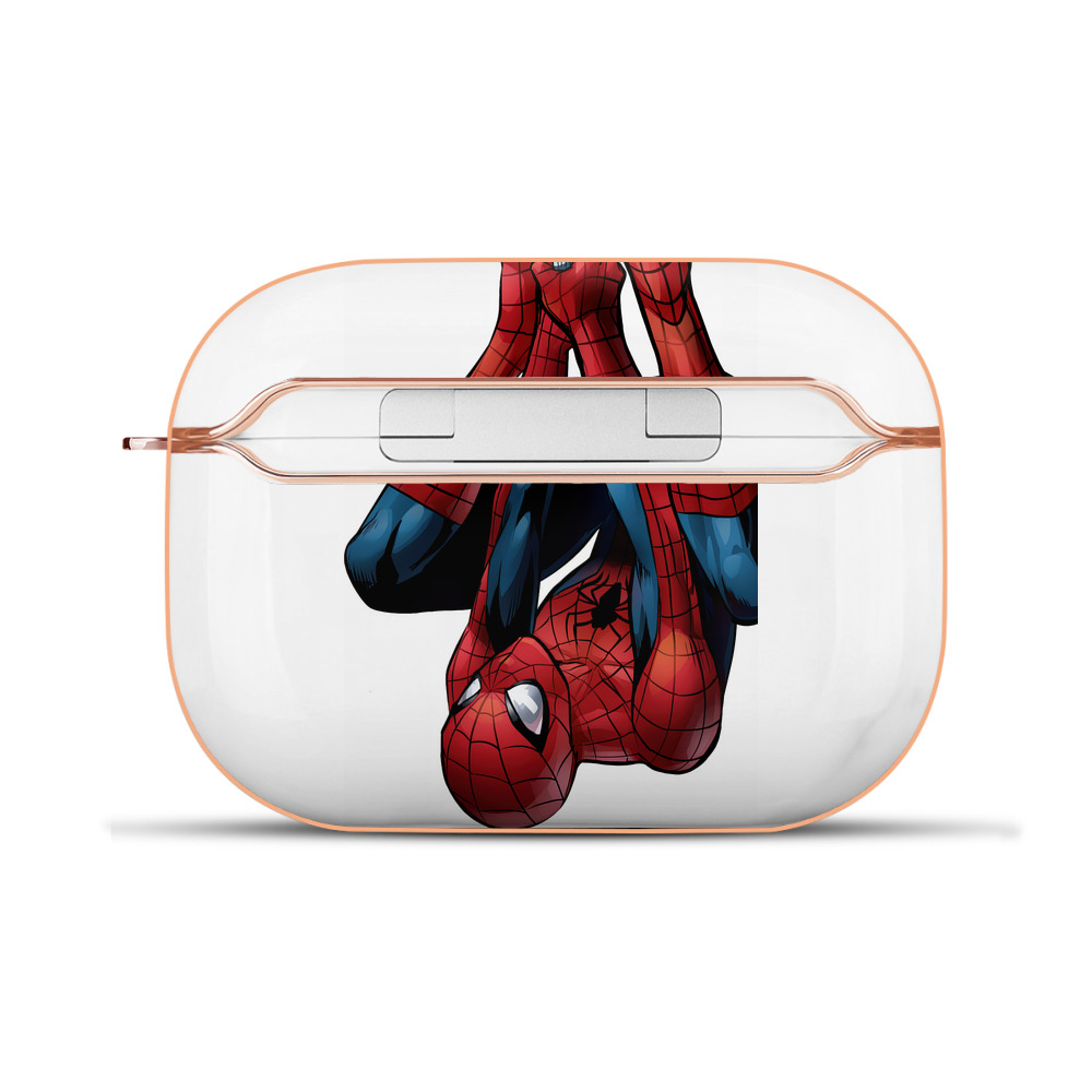 （画像用） Spider Man スパイダーマン 【AirPods Pro用】ハードシェル保護ケース｜耐衝撃・防指紋・カラビナ付き商品仕様