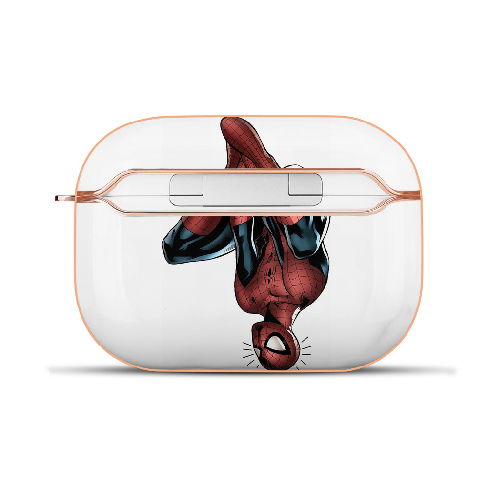 （画像用） Spider Man スパイダーマン 【AirPods Pro用】ハードシェル保護ケース｜耐衝撃・防指紋・カラビナ付き商品仕様