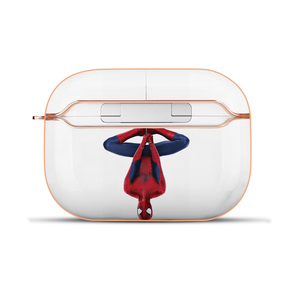 （画像用） Spider Man スパイダーマン 【AirPods Pro用】ハードシェル保護ケース｜耐衝撃・防指紋・カラビナ付き商品仕様