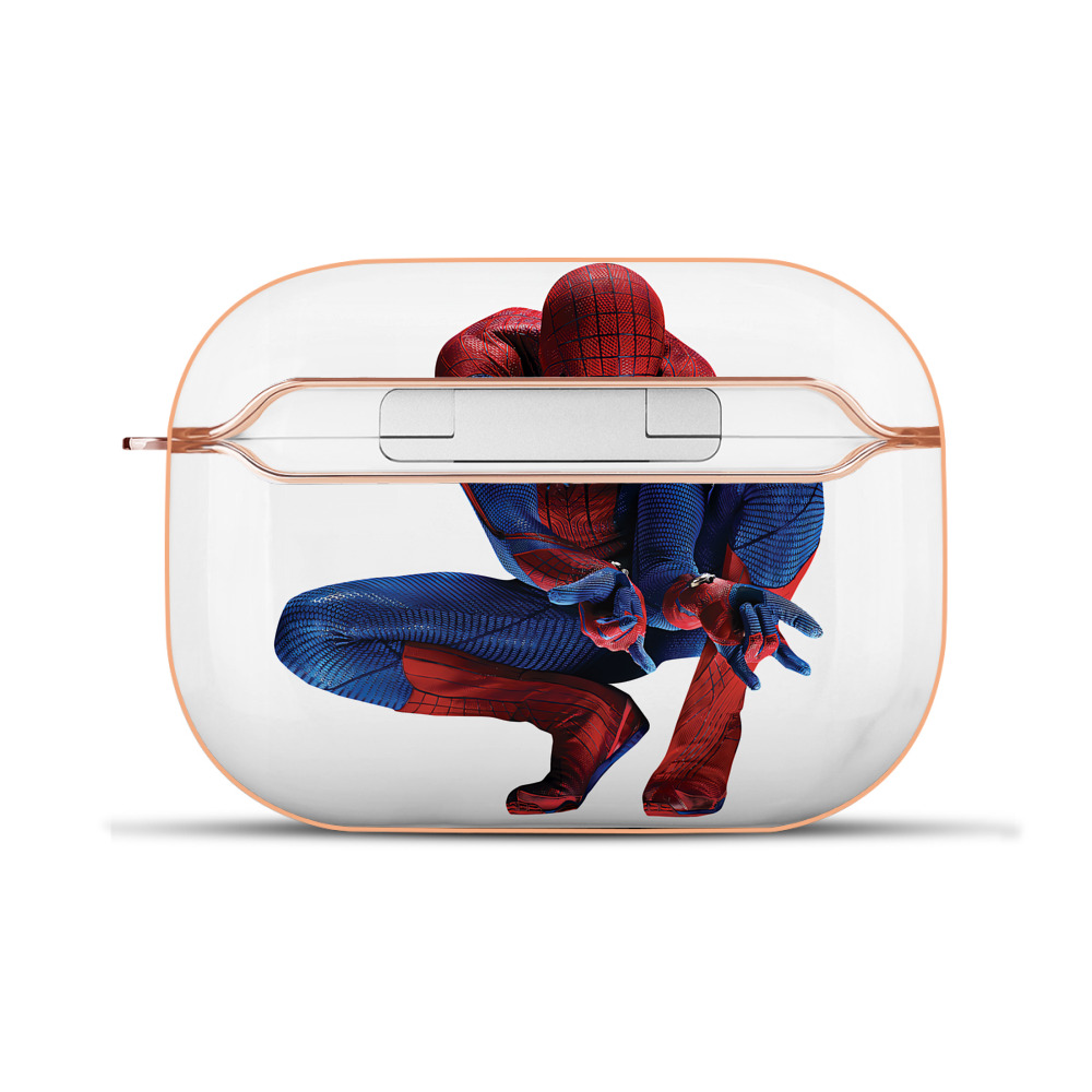 （画像用） Spider Man スパイダーマン 【AirPods Pro用】ハードシェル保護ケース｜耐衝撃・防指紋・カラビナ付き商品仕様