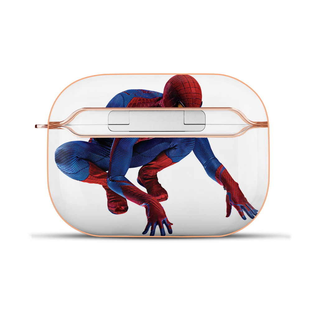 （画像用） Spider Man スパイダーマン 【AirPods Pro用】ハードシェル保護ケース｜耐衝撃・防指紋・カラビナ付き商品仕様