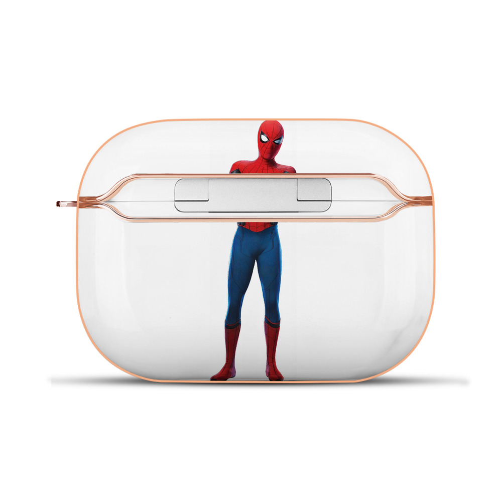 （画像用） Spider Man スパイダーマン 【AirPods Pro用】ハードシェル保護ケース｜耐衝撃・防指紋・カラビナ付き商品仕様