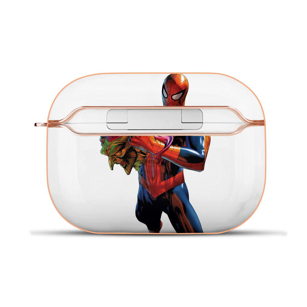 （画像用） Spider Man スパイダーマン 【AirPods Pro用】ハードシェル保護ケース｜耐衝撃・防指紋・カラビナ付き商品仕様