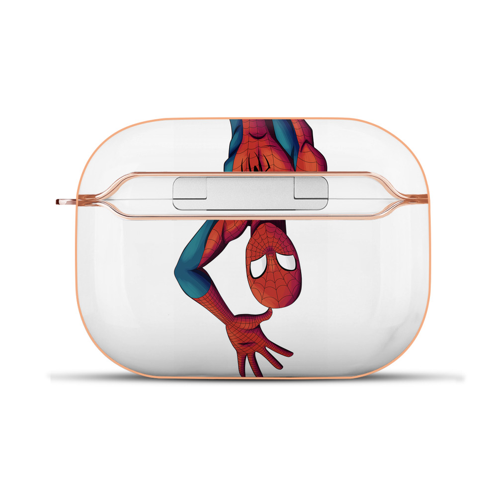 （画像用） Spider Man スパイダーマン 【AirPods Pro用】ハードシェル保護ケース｜耐衝撃・防指紋・カラビナ付き商品仕様