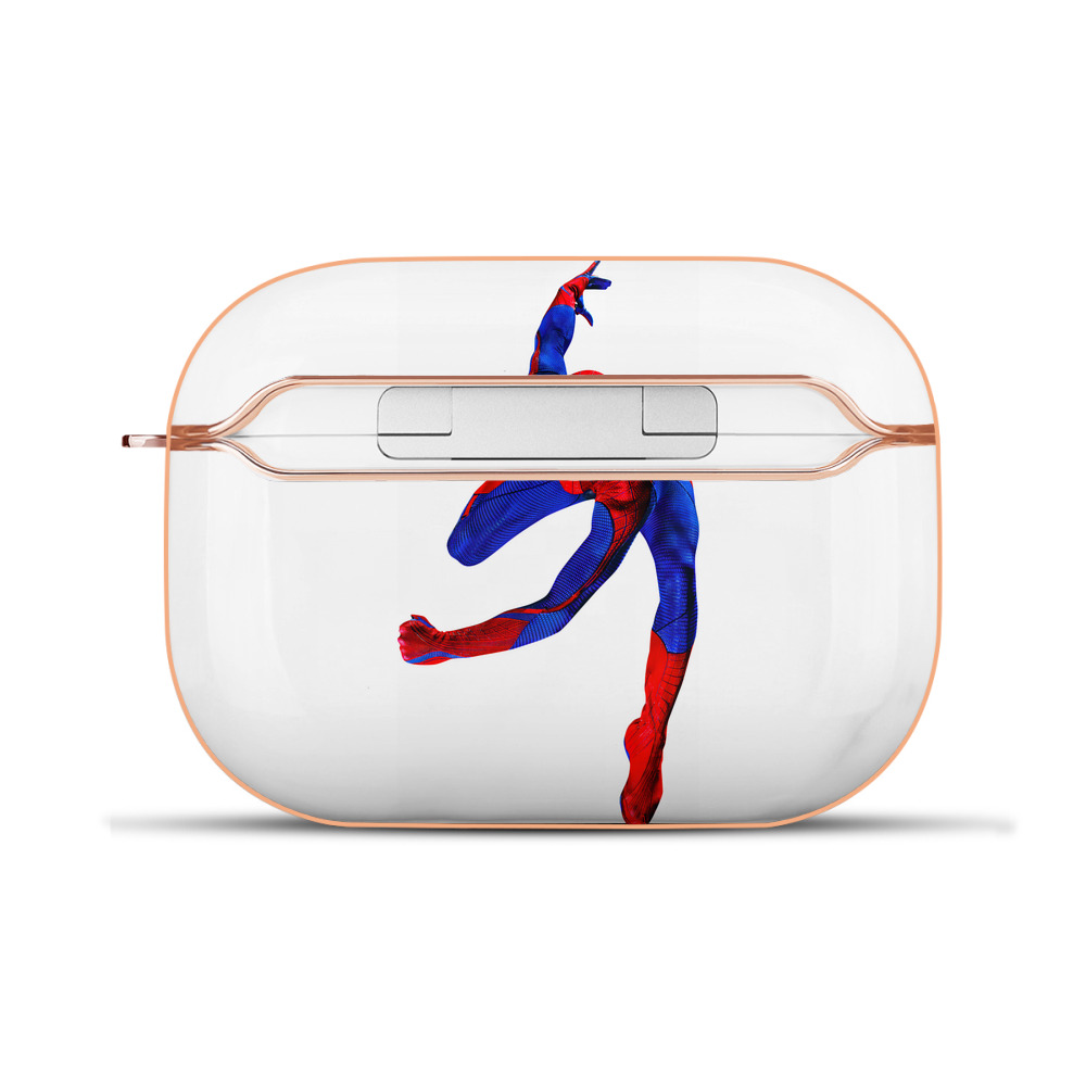（画像用） Spider Man スパイダーマン 【AirPods Pro用】ハードシェル保護ケース｜耐衝撃・防指紋・カラビナ付き商品仕様