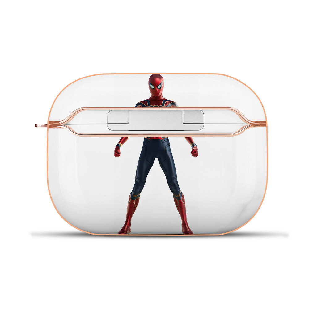 （画像用） Spider Man スパイダーマン 【AirPods Pro用】ハードシェル保護ケース｜耐衝撃・防指紋・カラビナ付き商品仕様