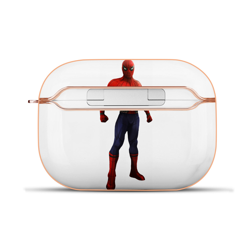 （画像用） Spider Man スパイダーマン 【AirPods Pro用】ハードシェル保護ケース｜耐衝撃・防指紋・カラビナ付き商品仕様