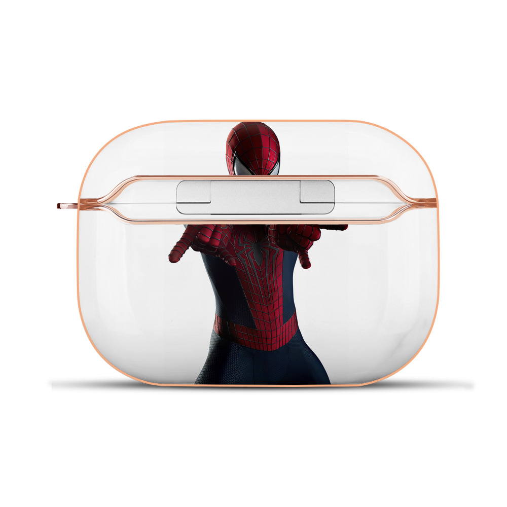 （画像用） Spider Man スパイダーマン 【AirPods Pro用】ハードシェル保護ケース｜耐衝撃・防指紋・カラビナ付き商品仕様
