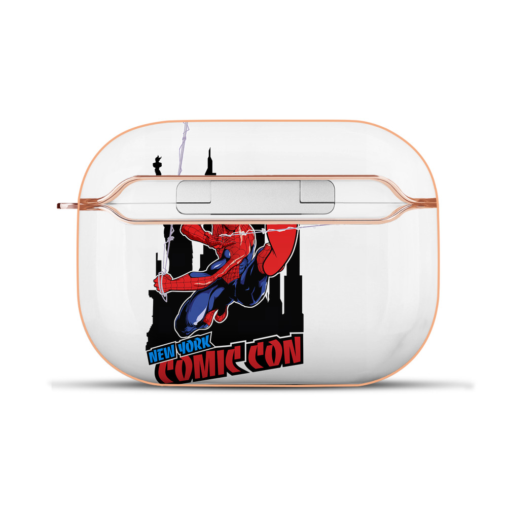 Spider Man スパイダーマン 【AirPods Pro用】ハードシェル保護ケース｜耐衝撃・防指紋・カラビナ付き商品仕様