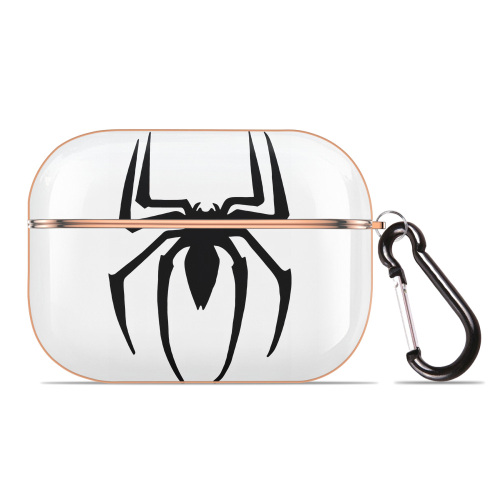 （画像用） Spider Man スパイダーマン 【AirPods Pro用】ハードシェル保護ケース｜耐衝撃・防指紋・カラビナ付き商品仕様