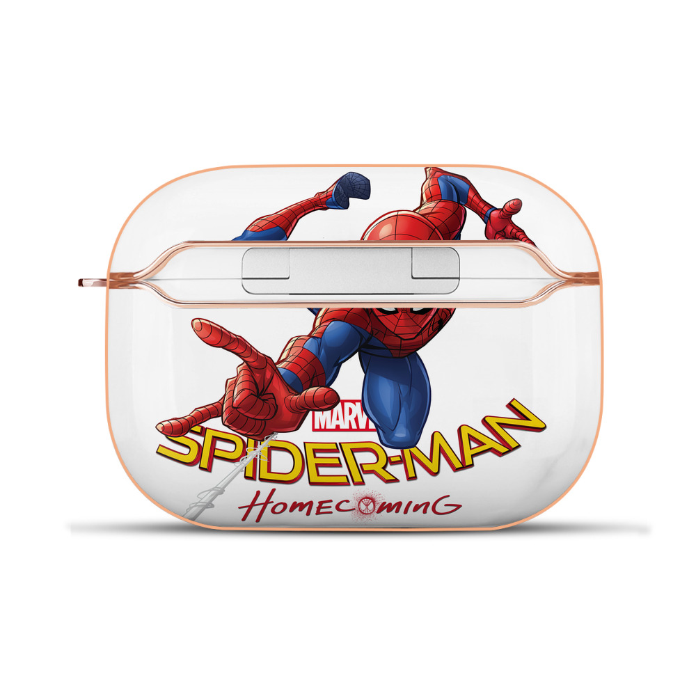 （画像用） Spider Man スパイダーマン 【AirPods Pro用】ハードシェル保護ケース｜耐衝撃・防指紋・カラビナ付き商品仕様