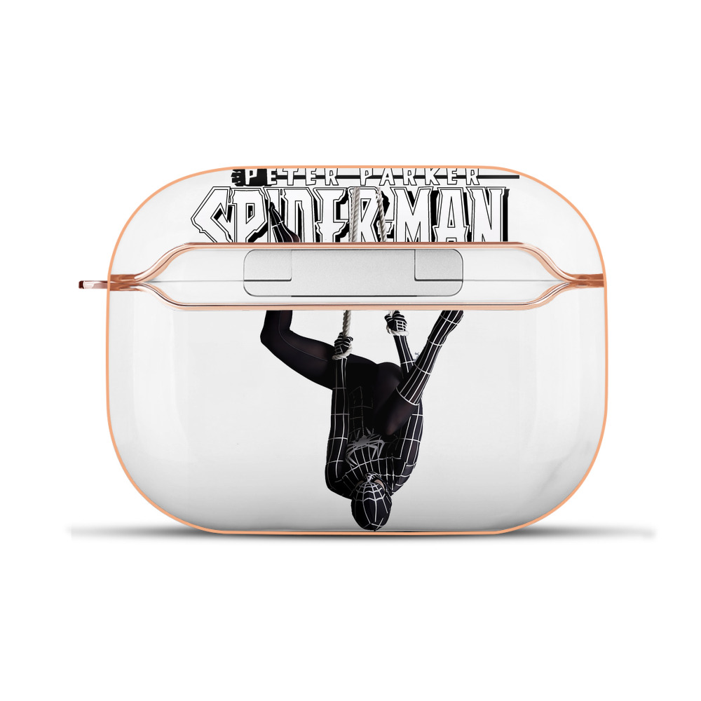 （画像用） Spider Man スパイダーマン 【AirPods Pro用】ハードシェル保護ケース｜耐衝撃・防指紋・カラビナ付き商品仕様
