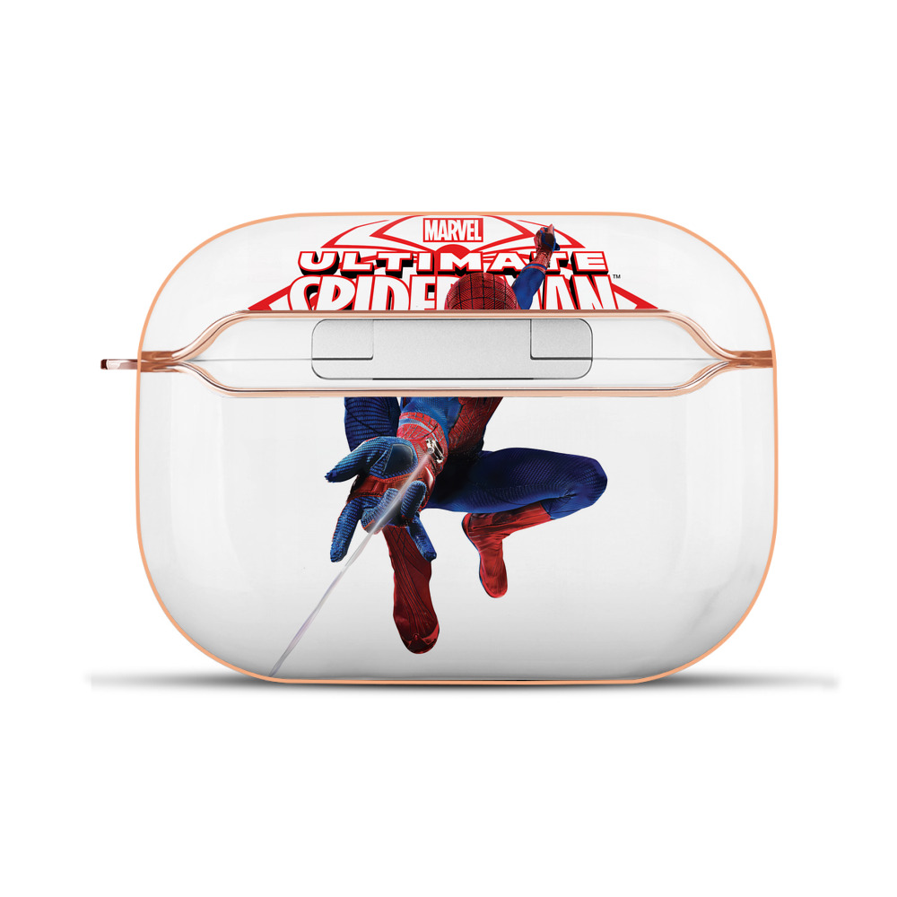 （画像用） Spider Man スパイダーマン 【AirPods Pro用】ハードシェル保護ケース｜耐衝撃・防指紋・カラビナ付き商品仕様