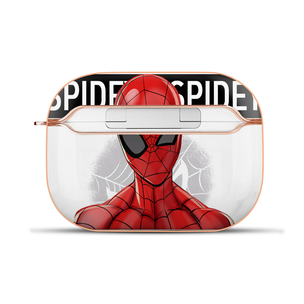 （画像用） Spider Man スパイダーマン 【AirPods Pro用】ハードシェル保護ケース｜耐衝撃・防指紋・カラビナ付き商品仕様