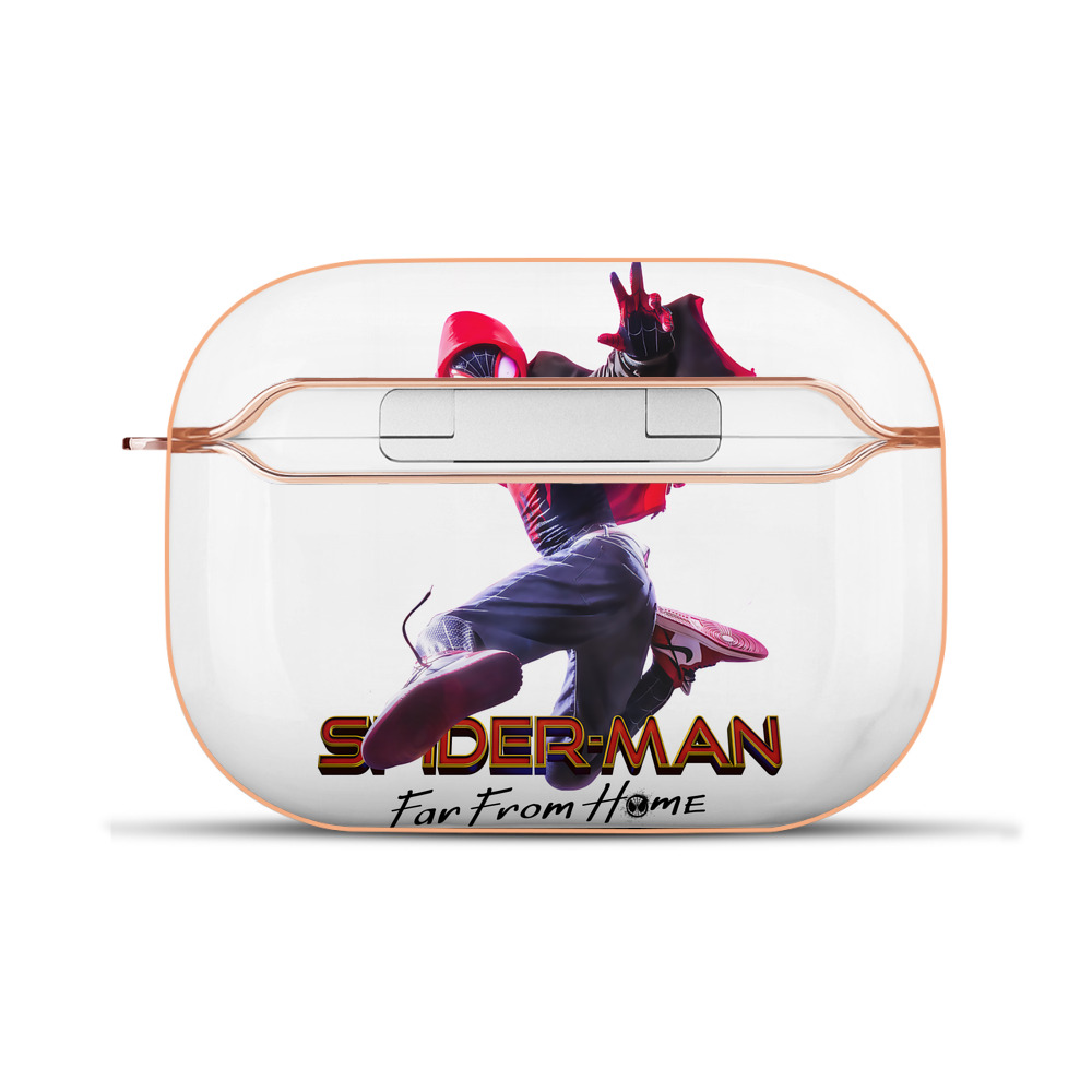 （画像用） Spider Man スパイダーマン 【AirPods Pro用】ハードシェル保護ケース｜耐衝撃・防指紋・カラビナ付き商品仕様