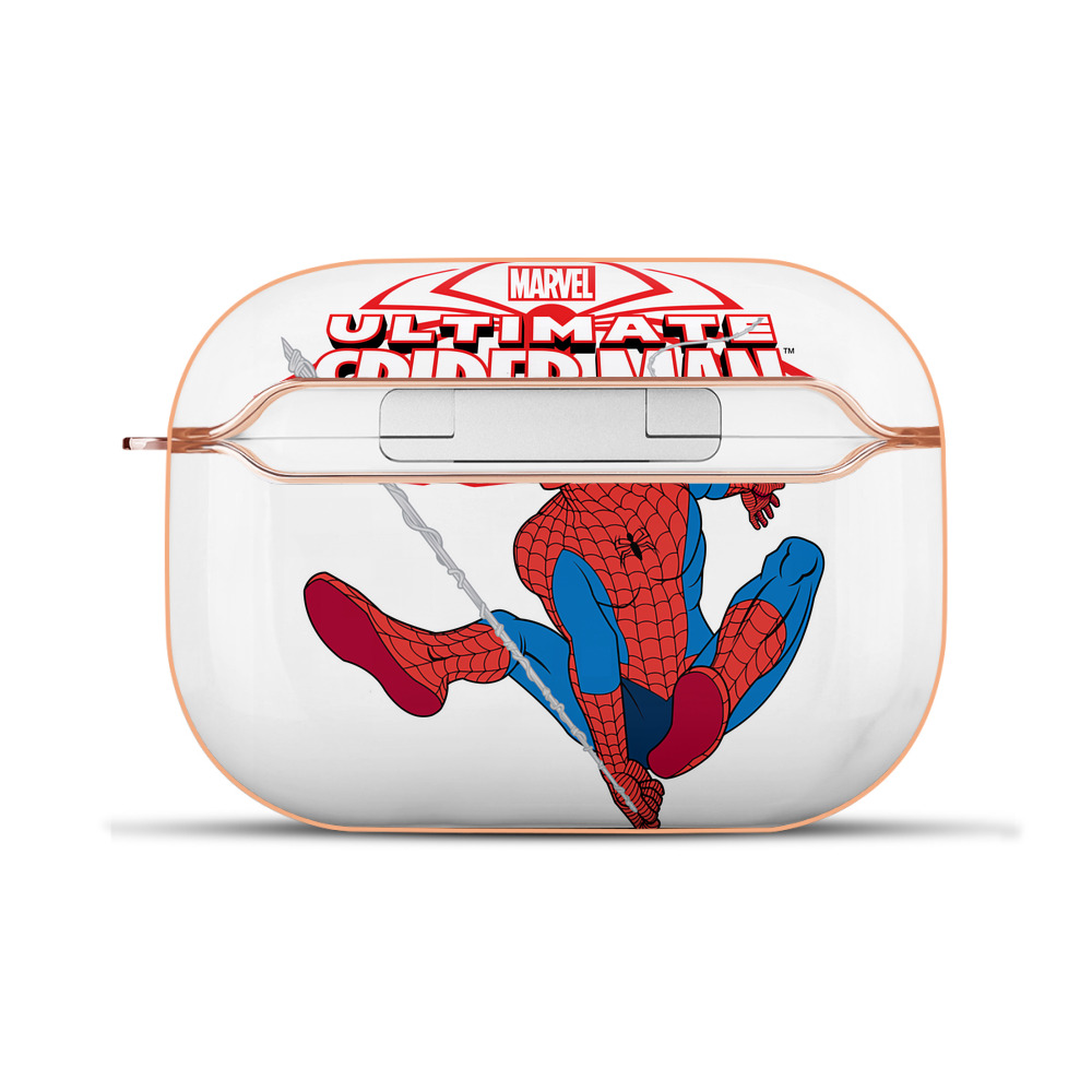 （画像用） Spider Man スパイダーマン 【AirPods Pro用】ハードシェル保護ケース｜耐衝撃・防指紋・カラビナ付き商品仕様