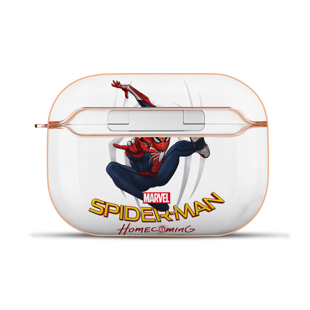 （画像用） Spider Man スパイダーマン 【AirPods Pro用】ハードシェル保護ケース｜耐衝撃・防指紋・カラビナ付き商品仕様