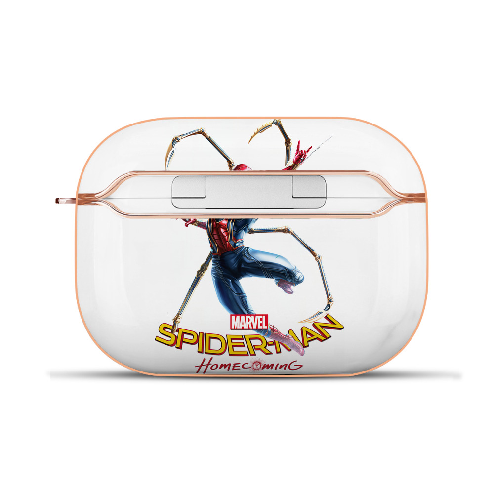 （画像用） Spider Man スパイダーマン 【AirPods Pro用】ハードシェル保護ケース｜耐衝撃・防指紋・カラビナ付き商品仕様