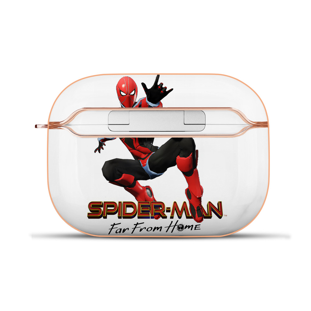 （画像用） Spider Man スパイダーマン 【AirPods Pro用】ハードシェル保護ケース｜耐衝撃・防指紋・カラビナ付き商品仕様