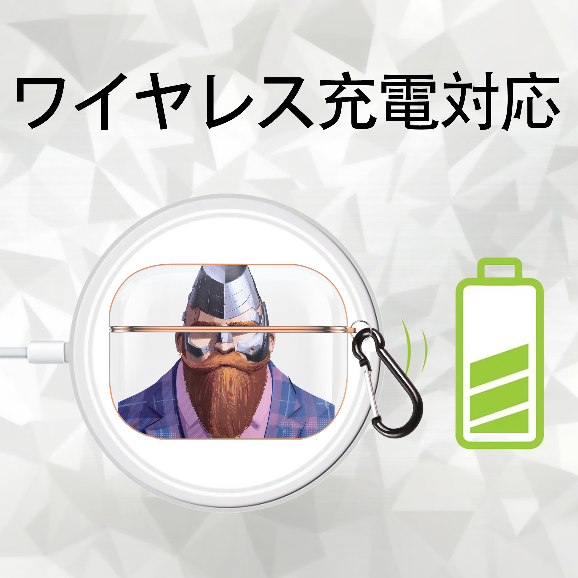 Spider Man スパイダーマン 【AirPods Pro用】ハードシェル保護ケース｜耐衝撃・防指紋・カラビナ付き商品仕様