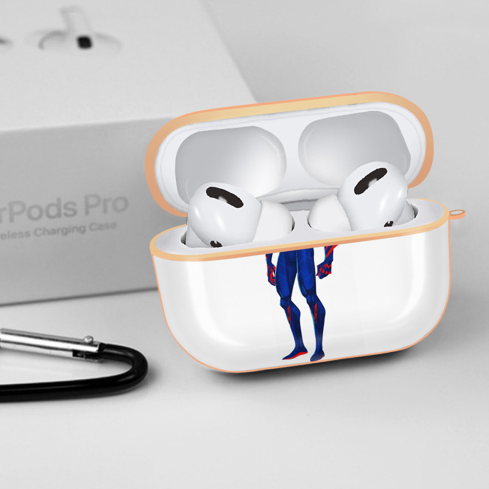 Spider Man スパイダーマン 【AirPods Pro用】ハードシェル保護ケース｜耐衝撃・防指紋・カラビナ付き商品仕様