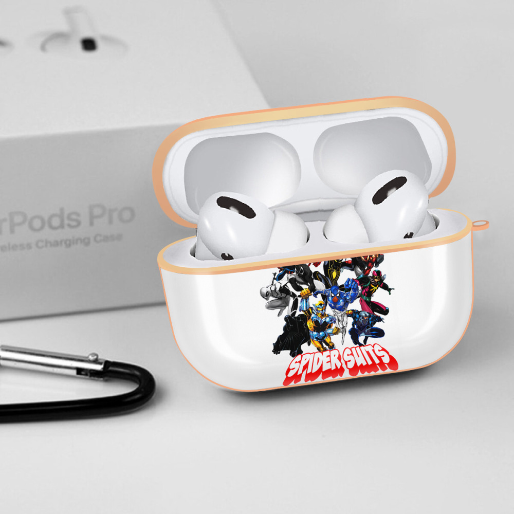 Spider Man スパイダーマン 【AirPods Pro用】ハードシェル保護ケース｜耐衝撃・防指紋・カラビナ付き商品仕様
