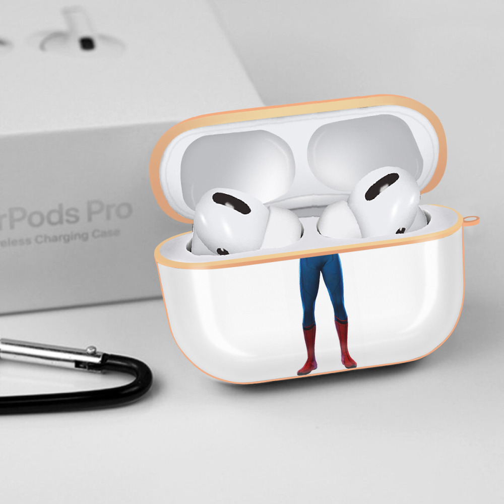 Spider Man スパイダーマン 【AirPods Pro用】ハードシェル保護ケース｜耐衝撃・防指紋・カラビナ付き商品仕様