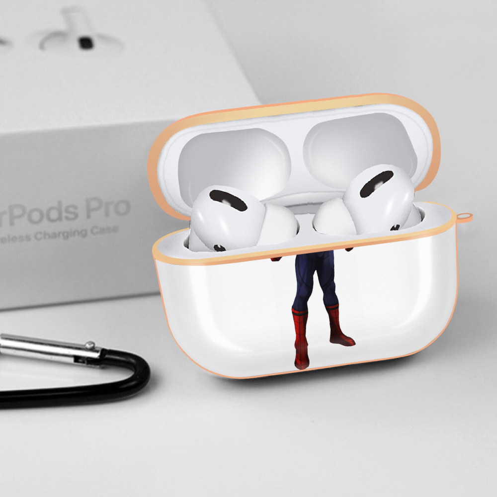Spider Man スパイダーマン 【AirPods Pro用】ハードシェル保護ケース｜耐衝撃・防指紋・カラビナ付き商品仕様